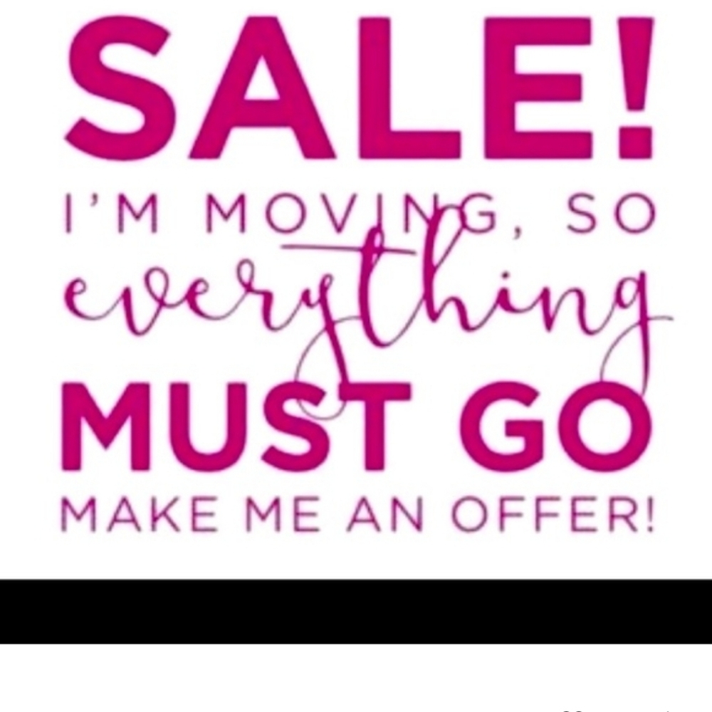Moving Sale Announcement
